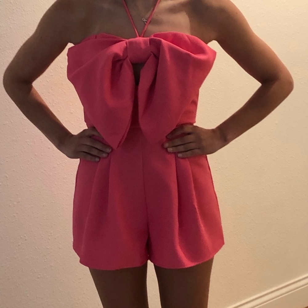 NWT Glam brand Bow Trim Shorts Jumper